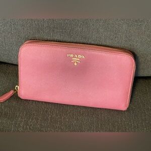 Prada Continental zippy wallet